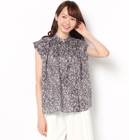 【シップス フォー ウィメン/SHIPS for women】 プリントラミーギャザーブラウス [送料無料]