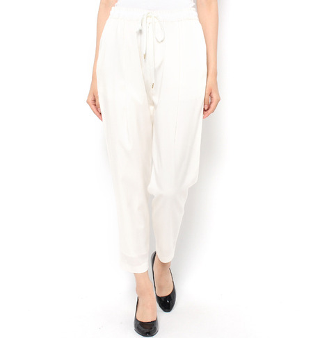 【シップス フォー ウィメン/SHIPS for women】 ドロストパンツ(white) [送料無料]