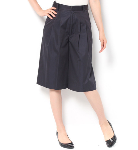 【シップス フォー ウィメン/SHIPS for women】 コットンサテンワイドキュロット-2392 [送料無料]