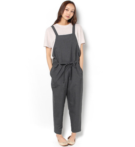 【シップス フォー ウィメン/SHIPS for women】 liflattie ships:ソリッド サロペット [送料無料]