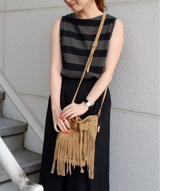 【シップス フォー ウィメン/SHIPS for women】 ■先行予約■スエードフリンジポシェット◆ [送料無料]