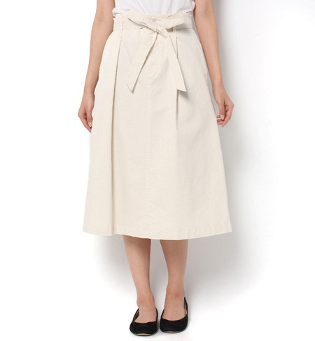 【シップス フォー ウィメン/SHIPS for women】 liflattie ships:コットン ウエストリボン スカート [送料無料]
