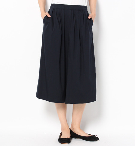 【シップス フォー ウィメン/SHIPS for women】 liflattie ships:リヨセル タック ギャザー ガウチョパンツ [送料無料]