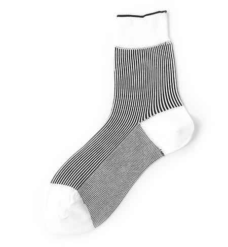 【シップス フォー ウィメン/SHIPS for women】 liflattie ships:ストライプ ショート ソックス [3000円(税込)以上で送料無料]