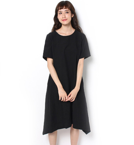 【シップス フォー ウィメン/SHIPS for women】 liflattie ships:リネン ワッシャー キリカエワンピース [送料無料]