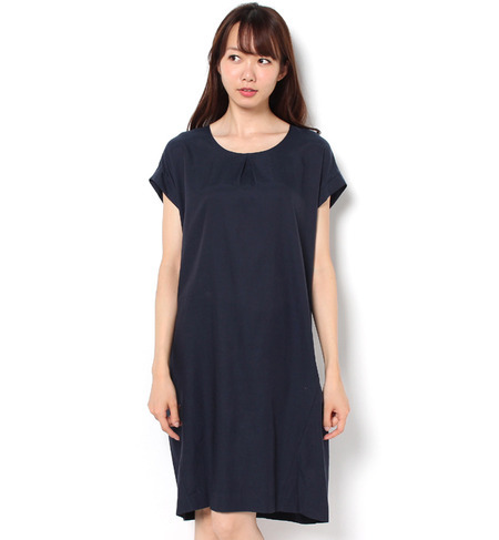 【シップス フォー ウィメン/SHIPS for women】 liflattie ships:キュプラコットン ショートスリーブ ワンピース [送料無料]
