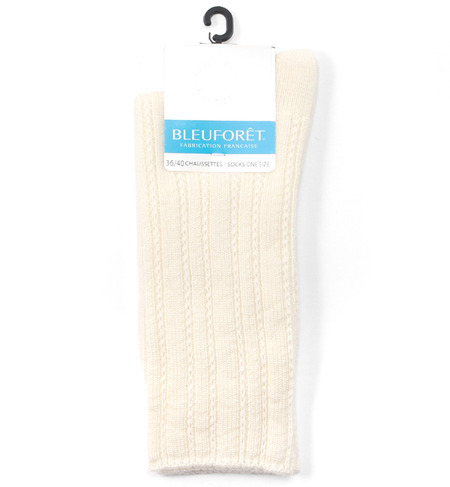 【シップス フォー ウィメン/SHIPS for women】 BLEU FORET:柄編みソックス [3000円(税込)以上で送料無料]