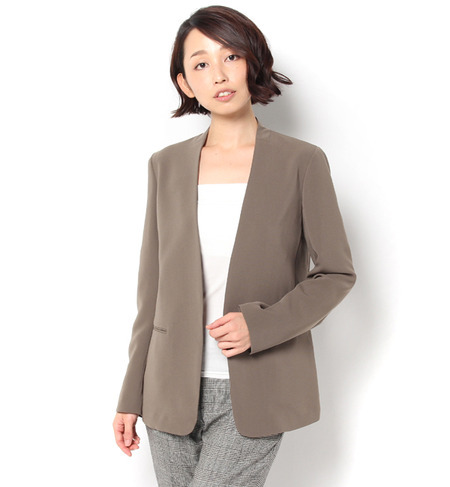 【シップス フォー ウィメン/SHIPS for women】 ノーカラージャケット [送料無料]