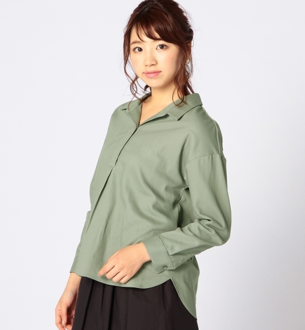 【シップス フォー ウィメン/SHIPS for women】 コットンスキッパーシャツ [送料無料]