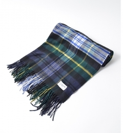 【シップス/SHIPS】 JOHNSTONS:カシミヤチェックストール◇ [送料無料]