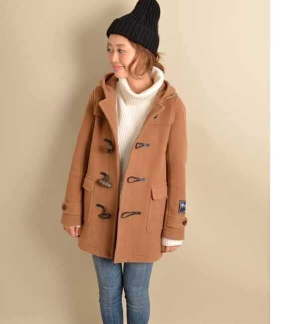 【シップス フォー ウィメン/SHIPS for women】 ■先行予約■VALLOMBROSA ダッフルコートcamel.navy◆ [送料無料]