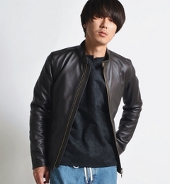 【シップス/SHIPS】 SHIPS JET BLUE: シープレザー シングルライダース [送料無料]