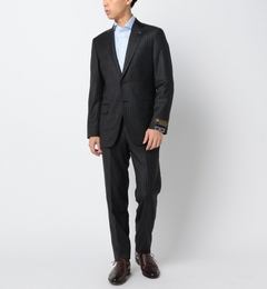 【シップス/SHIPS】 SD: 【ハンドライン】 LORO PIANA社製生地 フラノ ペンストライプ スーツ [送料無料]