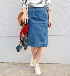【シップス/SHIPS】 Khaju:ラップデニムスカート [送料無料]