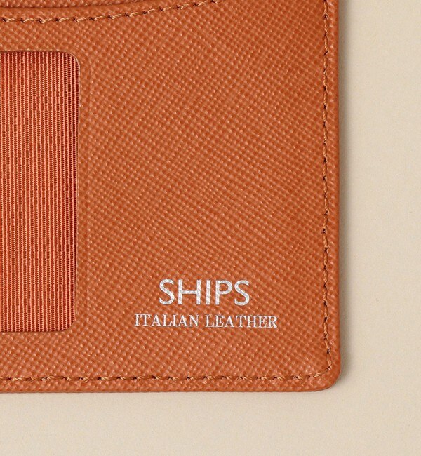 SHIPS: 【SAFFIANO LEATHER】イタリアンレザー IDケース|SHIPS
