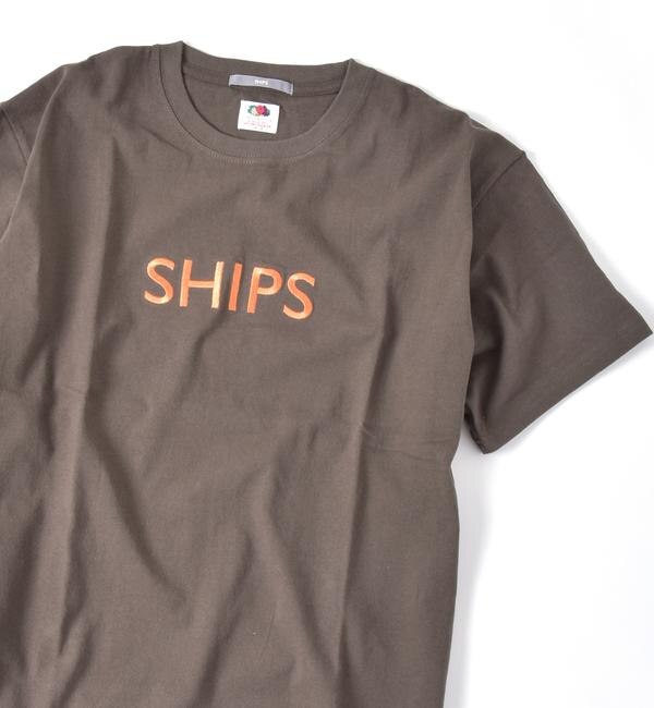 SC:【一部WEB限定カラー】SHIPSロゴ エンブロイダリー Tシャツ|SHIPS(シップス)の通販｜アイルミネ