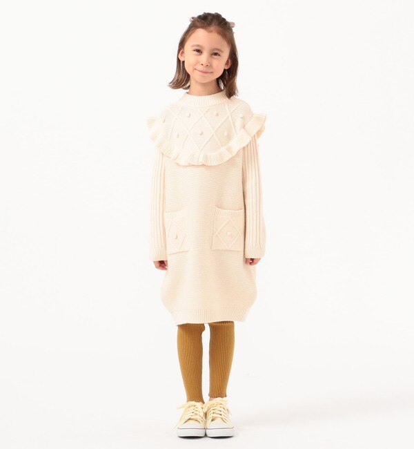 Ships Kids 洗えるニット フリル シルキーニット ワンピース 100 130cm Ships シップス の通販 アイルミネ Ships Kids 洗えるニット フリル シルキーニット ワンピース 100 130cm Ships シップス の通販 アイルミネ