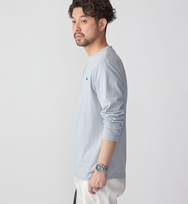 【SHIPS別注】LACOSTE: ガーメントダイ ピケ ロングスリーブ Tシャツ (ロンT)