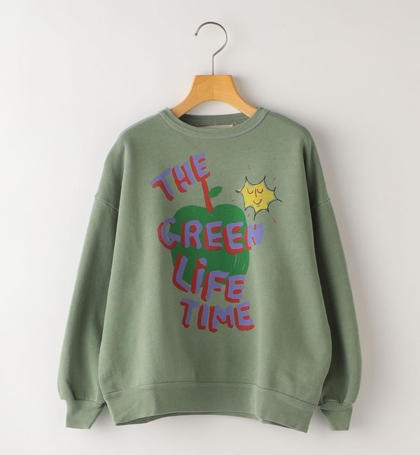 ＜アイルミネ＞【シップス/SHIPS】 The Animals Observatory:Soft Green Apple Big Bear Sweatshirt