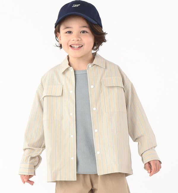 SHIPS KIDS:ルーズ スナップ シャツ ジャケット(100~130cm)|SHIPS(シップス)の通販|アイルミネ SHIPS KIDS シャツ