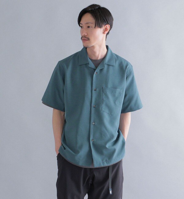 シャツ ブラウス SHIPS: MADE IN JAPAN ドライタッチ オープンカラーシャツ 23SS