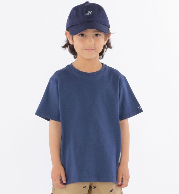 SHIPS KIDS:＜吸水速乾＞サイド パネル 半袖 TEE(100～130cm)|SHIPS