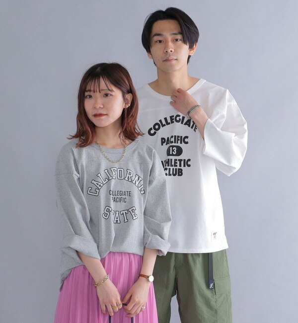 SHIPS別注】Collegiate Pacific: 2WAY カレッジプリント フットボール