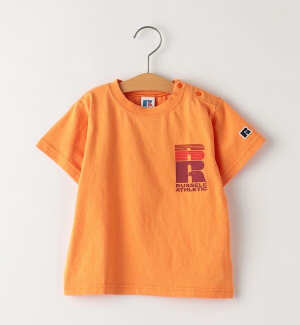 SHIPS KIDS別注】RUSSELL ATHLETIC:モーション ロゴ TEE(80～90cm