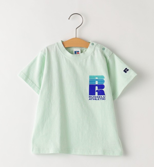 SHIPS KIDS別注】RUSSELL ATHLETIC:モーション ロゴ TEE(80～90cm