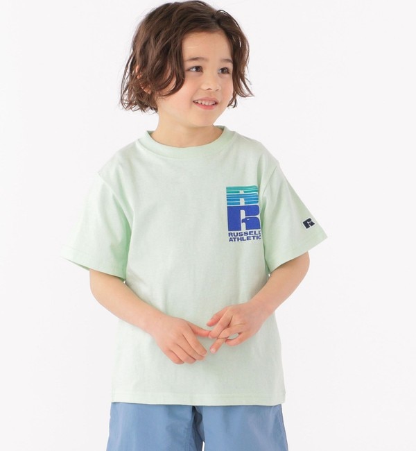 Ships Kids別注 Russell Athletic モーション ロゴ Tee 100 160cm Ships シップス の通販 アイルミネ