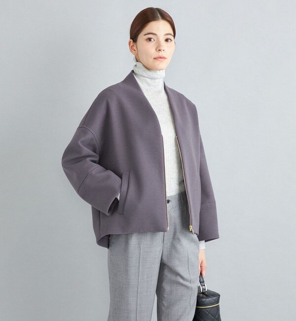 〈手洗い可能〉コクーンジップブルゾン 22FW◇