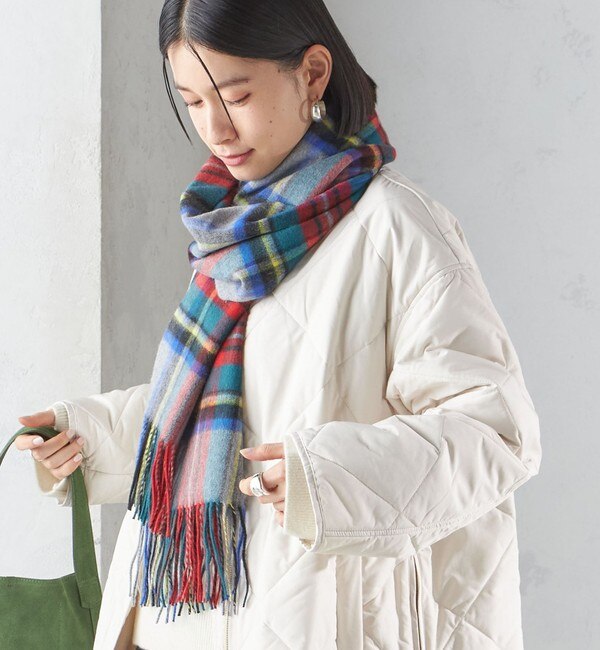 チェック ウォッシャブル ウール カシミヤ ストール 23AW ◇|SHIPS(シップス)の通販｜アイルミネ