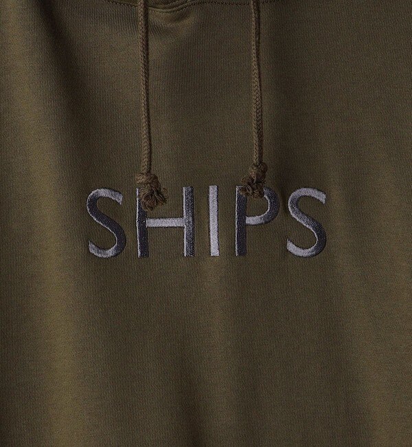 SHIPS: 刺繍 SHIPS ロゴ ユニセックス スウェット パーカー 22FW|SHIPS