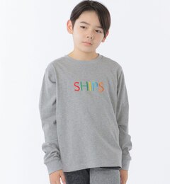 SHIPS KIDS:145～160cm / SHIPS ロゴ 長袖 TEE