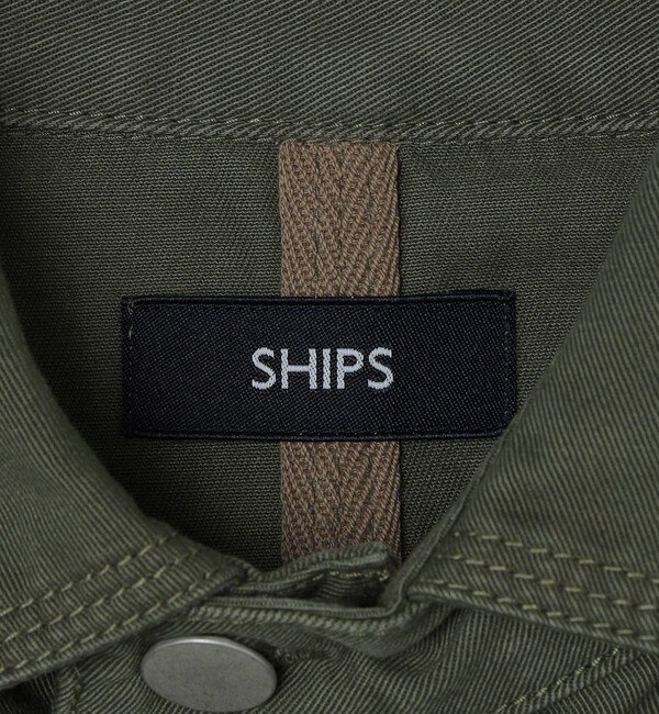 SHIPS: コットン ツイル ミリタリー シャツジャケット 22FW|SHIPS