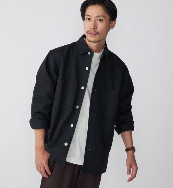 SHIPS: コットン ツイル ミリタリー シャツジャケット 22FW|SHIPS