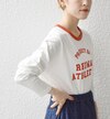 【SHIPS any別注】THE KNiTS: リンガーロゴ ロング スリーブ TEE