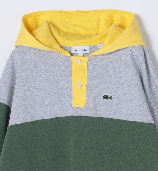 LACOSTE: マルチ カラー ラグビー フード シャツ パーカー|SHIPS