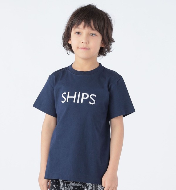 ＜アイルミネ＞【シップス/SHIPS】 SHIPS KIDS:100〜160cm / SHIPS ロゴ TEE