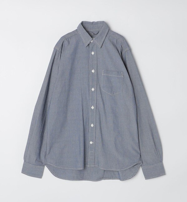 GROWN&SEWN: Dean Shirt - Selvedge Indigo Stripe|SHIPS(シップス)の