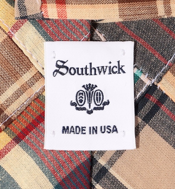 Southwick: パッチワーク マドラスチェック ネクタイ|SHIPS(シップス