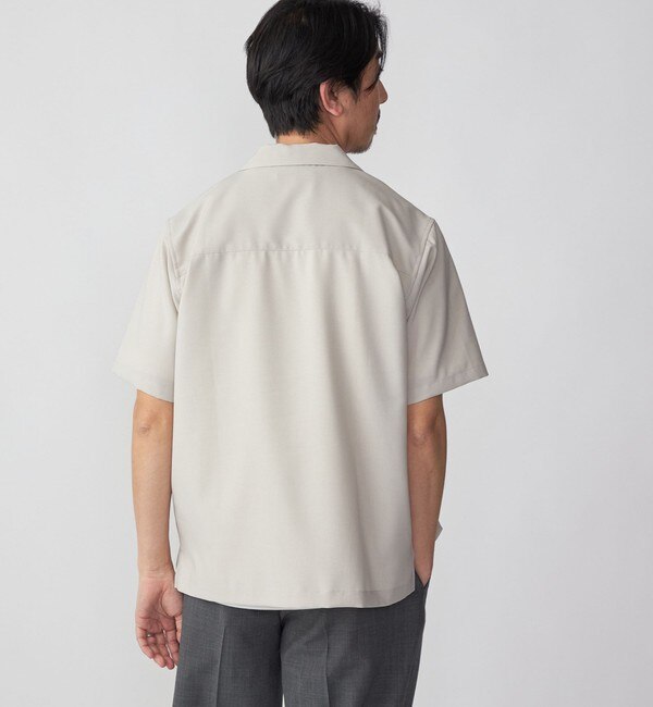 【KAPTAINSUNSHINE】23SS リネンシルクオープンカラーシャツ