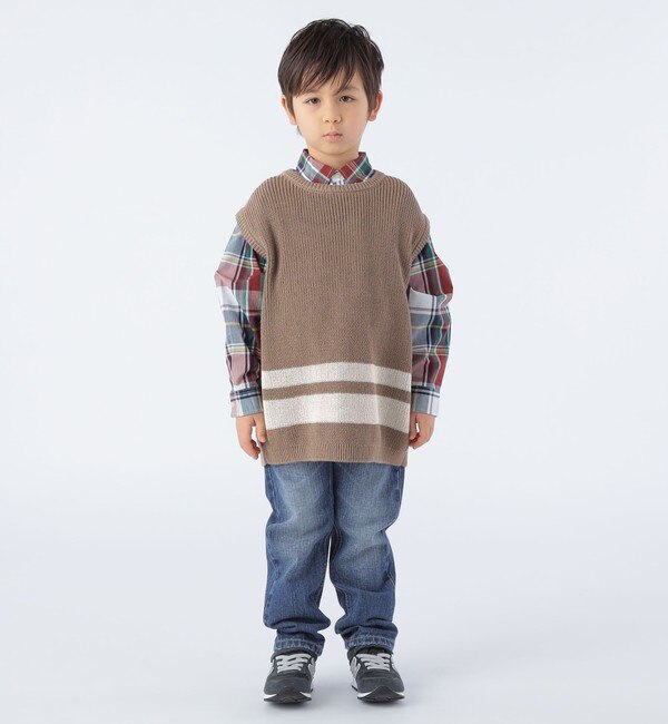 SHIPS KIDS別注】ARCH&LINE:110～145cm / ギマ コットン ベスト|SHIPS