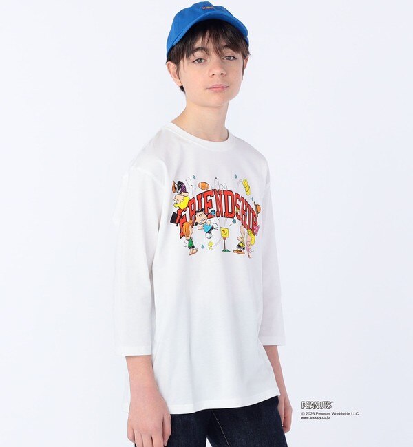 SHIPS KIDS:145～160cm / スヌーピー 7分袖 プリント TEE|SHIPS