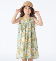 SHIPS KIDS:100～130cm / リバティ ノースリーブ ワンピース