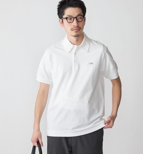 SHIPS別注】LACOSTE: クラシック ニットリブ ポロシャツ|SHIPS