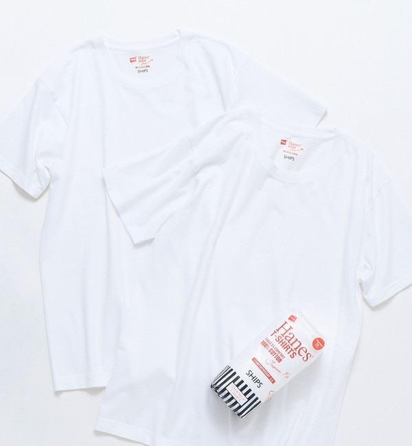 Hanes×SHIPS: 別注New Japan Fit Tシャツ （2枚組）|SHIPS(シップス)の通販｜アイルミネ