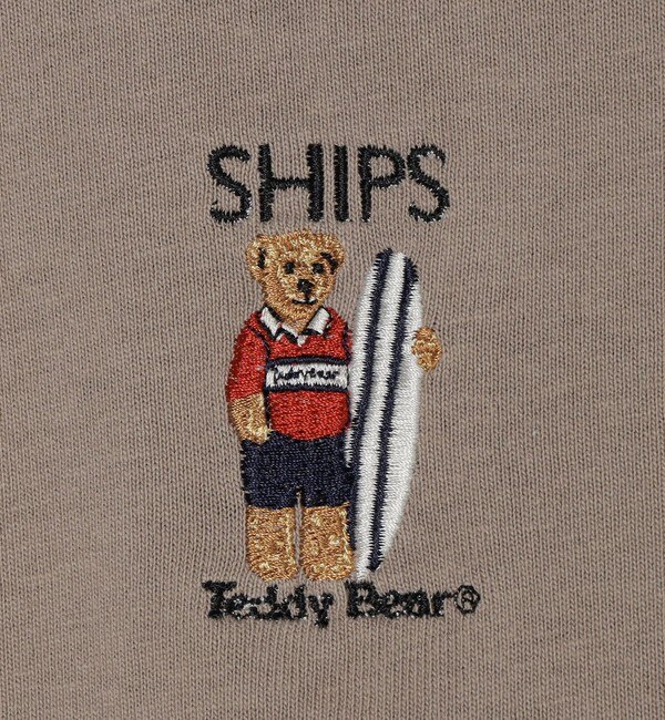 SHIPS Colors: Teddybear (R)×SHIPSロゴ コラボ プリント Tシャツ