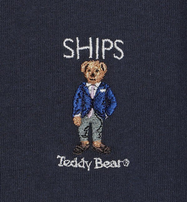 SHIPS Colors: Teddybear (R)×SHIPSロゴ コラボ プリント Tシャツ