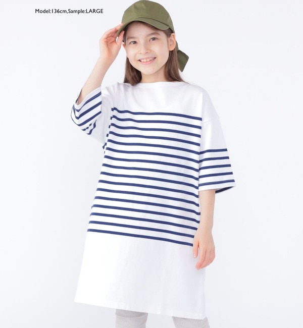 SHIPS KIDS:100～155cm / パネル ボーダー ワンピース|SHIPS(シップス